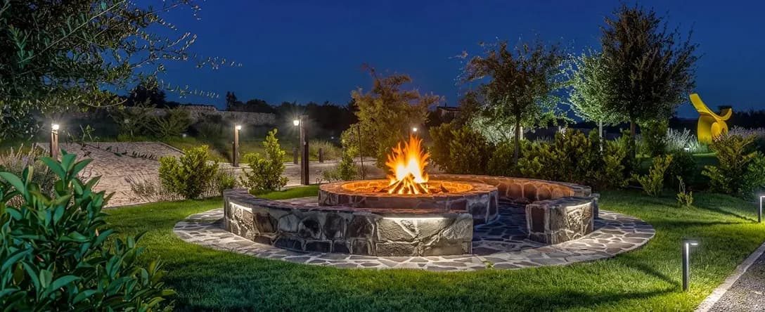 Fire Pit at Mítico — Gather for conversation and evenings under the stars.