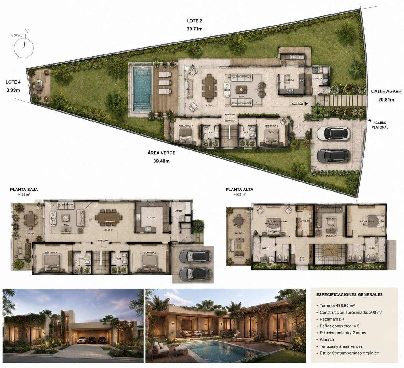 Lote Agave, Vista Antigua